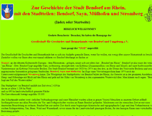 Tablet Screenshot of bendorf-geschichte.de